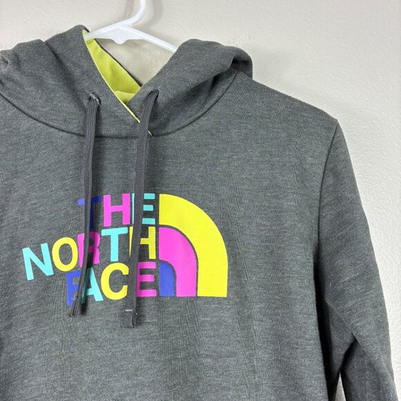The North Face Pullover Rainbow Logo Hoodie Size Large Streetwear - Picture 3 of 6
